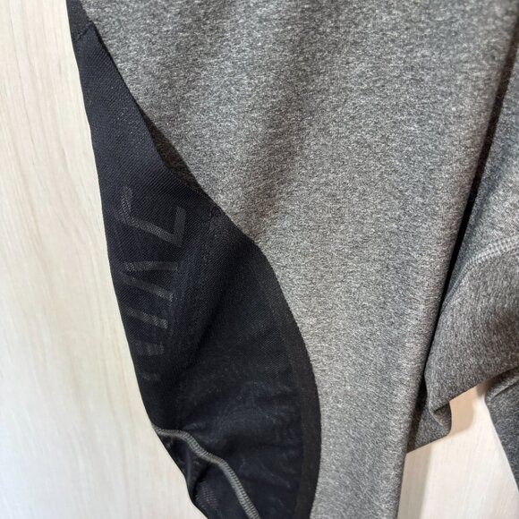 Women's Nike One Dri-Fit, Mesh Color-Block Training Leggings, Grey/Black, Sz M - Picture 4 of 7